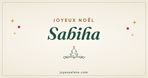Image « Joyeux Noël Sabiha » au format large