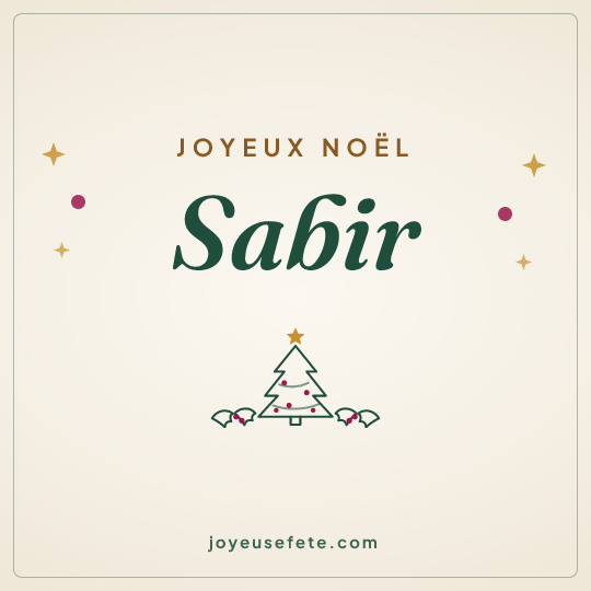 Image carrée « Joyeux Noël Sabir » pour WhatsApp