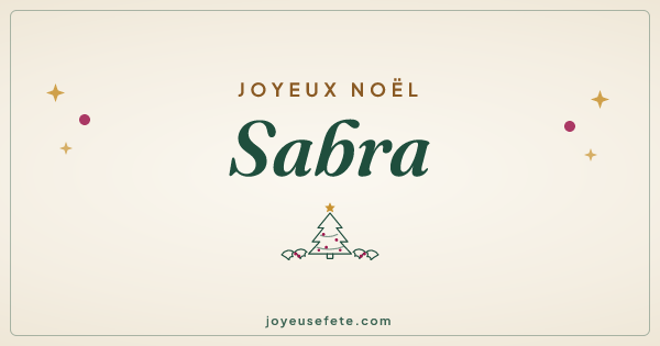 Image « Joyeux Noël Sabra » au format large