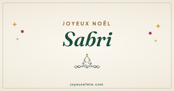 Image « Joyeux Noël Sabri » au format large
