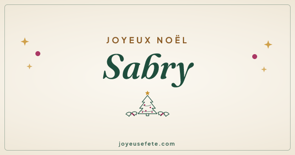 Image « Joyeux Noël Sabry » au format large