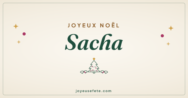 Image « Joyeux Noël Sacha » au format large