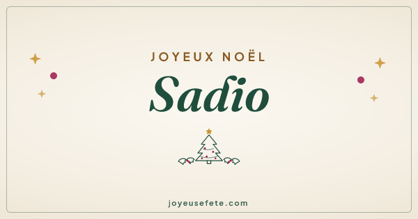 Image « Joyeux Noël Sadio » au format large