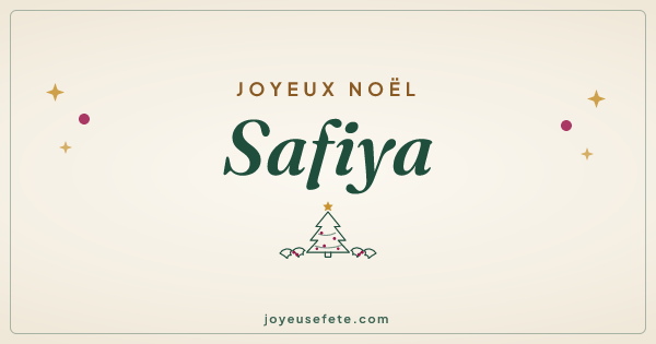 Image « Joyeux Noël Safiya » au format large