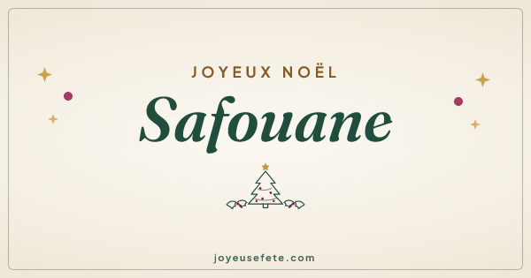 Image « Joyeux Noël Safouane » au format large