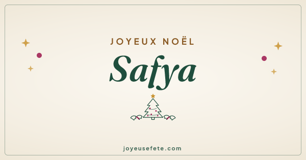 Image « Joyeux Noël Safya » au format large