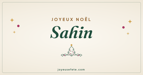 Image « Joyeux Noël Sahin » au format large