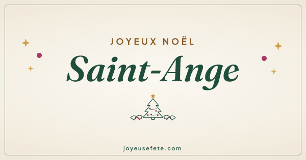 Image « Joyeux Noël Saint-Ange » au format large