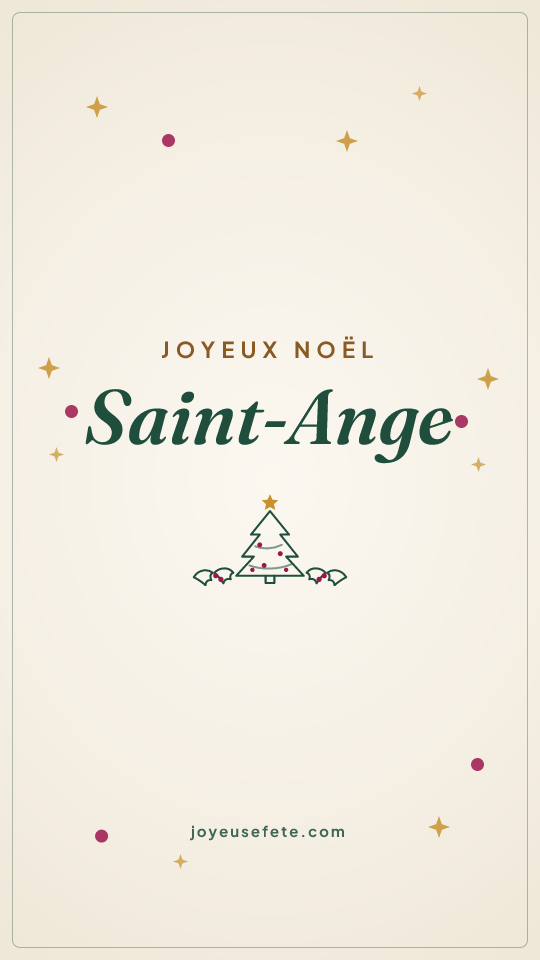 Image « Joyeux Noël Saint-Ange » au format story