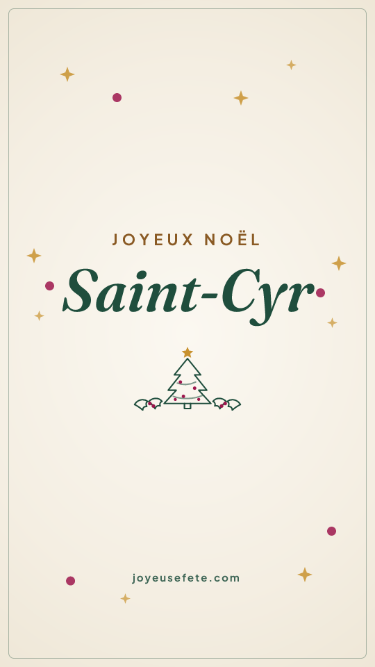 Image « Joyeux Noël Saint-Cyr » au format story