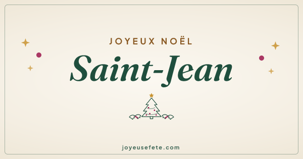 Image « Joyeux Noël Saint-Jean » au format large