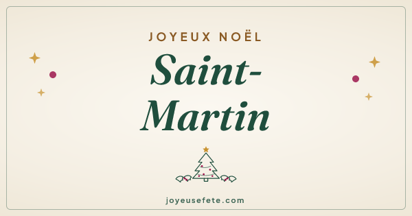 Image « Joyeux Noël Saint-Martin » au format large