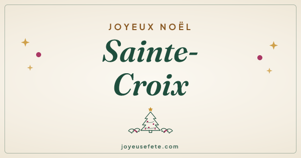 Image « Joyeux Noël Sainte-Croix » au format large