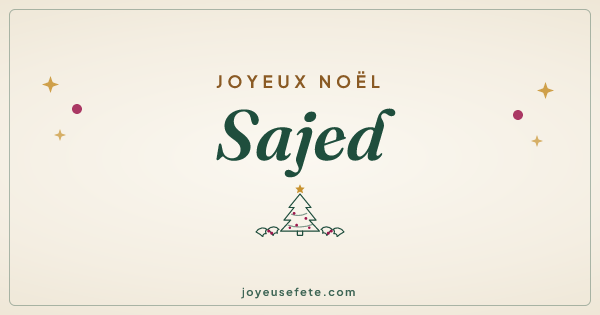 Image « Joyeux Noël Sajed » au format large