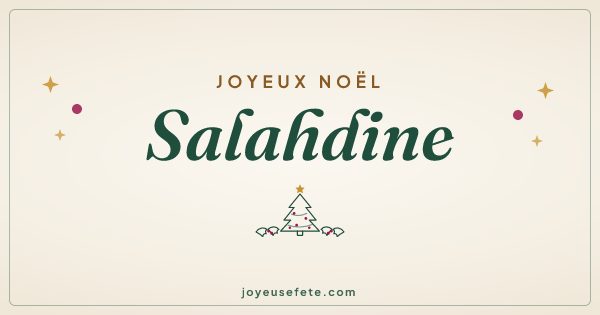 Image « Joyeux Noël Salahdine » au format large