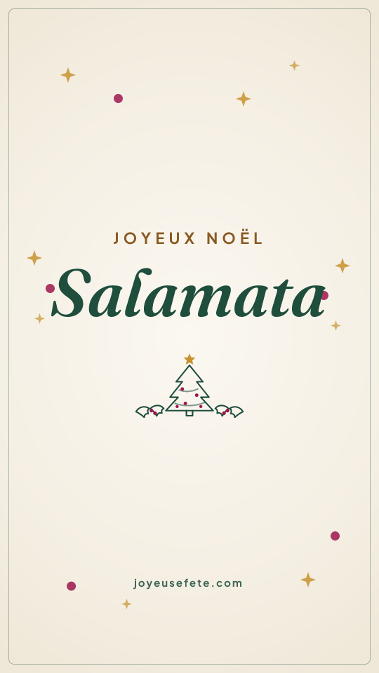 Image « Joyeux Noël Salamata » au format story