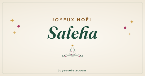 Image « Joyeux Noël Saleha » au format large