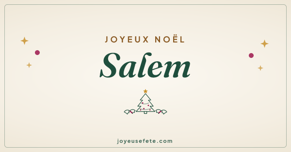 Image « Joyeux Noël Salem » au format large
