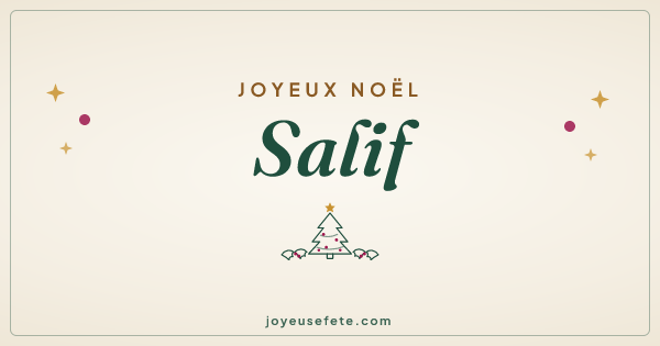 Image « Joyeux Noël Salif » au format large