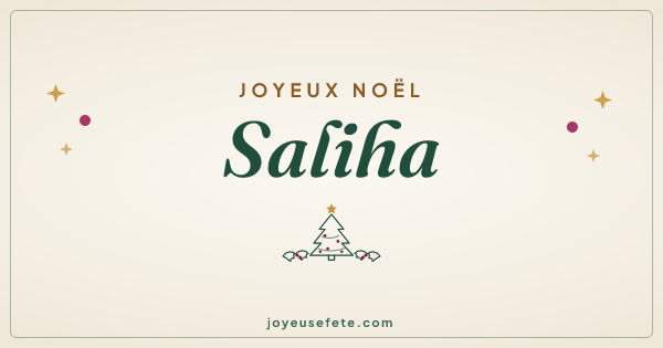 Image « Joyeux Noël Saliha » au format large
