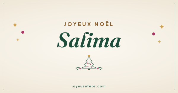 Image « Joyeux Noël Salima » au format large