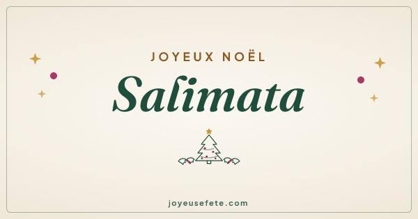 Image « Joyeux Noël Salimata » au format large