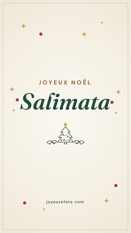 Image « Joyeux Noël Salimata » au format story