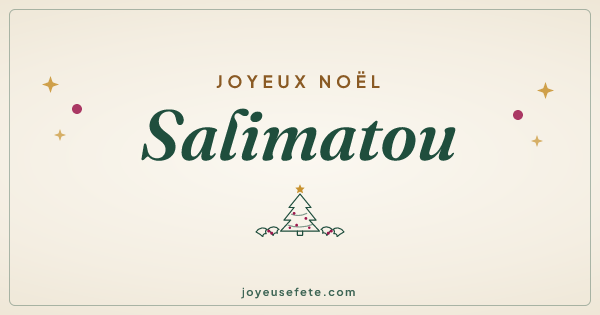 Image « Joyeux Noël Salimatou » au format large