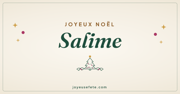 Image « Joyeux Noël Salime » au format large