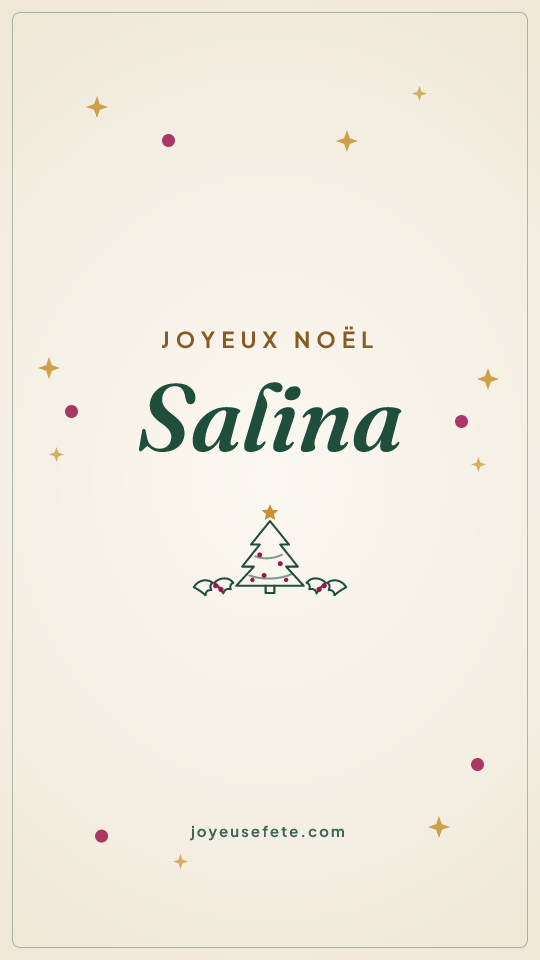 Image « Joyeux Noël Salina » au format story