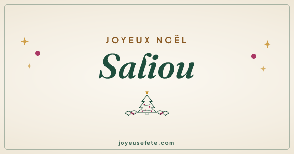Image « Joyeux Noël Saliou » au format large