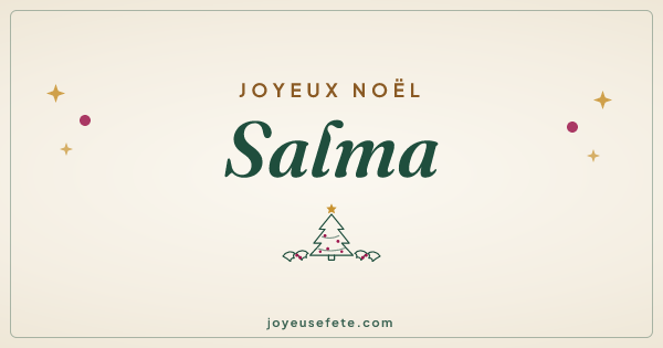 Image « Joyeux Noël Salma » au format large