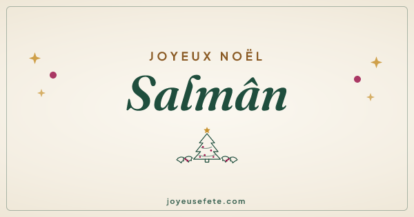 Image « Joyeux Noël Salmân » au format large