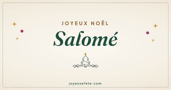 Image « Joyeux Noël Salomé » au format large