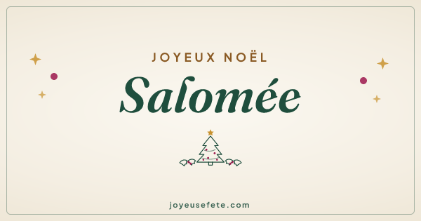 Image « Joyeux Noël Salomée » au format large