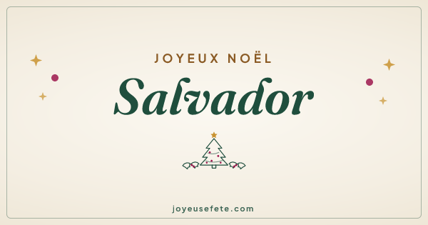 Image « Joyeux Noël Salvador » au format large