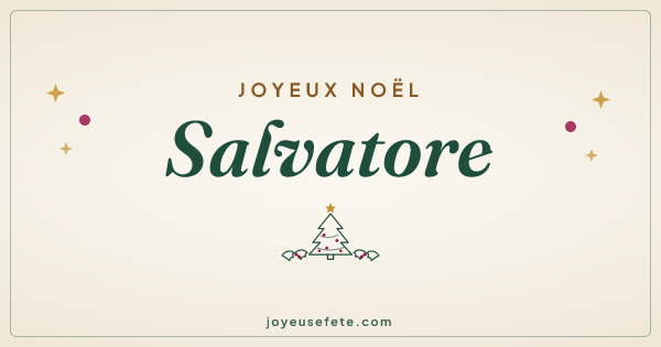 Image « Joyeux Noël Salvatore » au format large