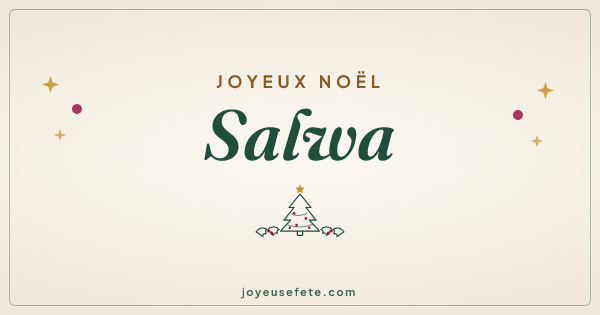 Image « Joyeux Noël Salwa » au format large