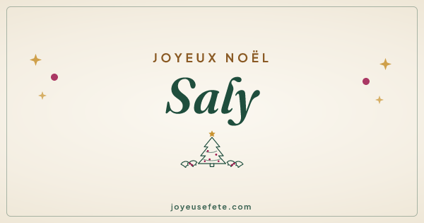 Image « Joyeux Noël Saly » au format large