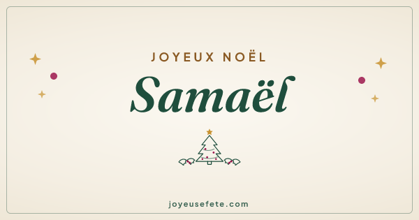 Image « Joyeux Noël Samaël » au format large