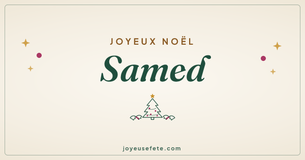Image « Joyeux Noël Samed » au format large