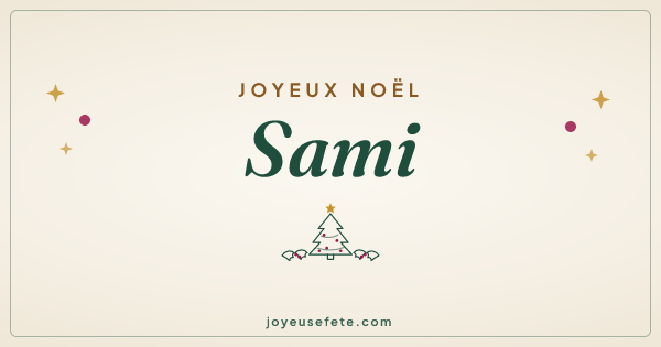 Image « Joyeux Noël Sami » au format large