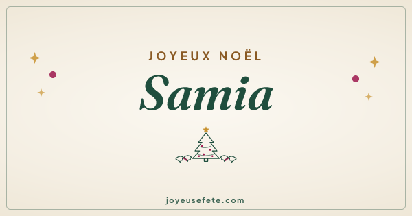 Image « Joyeux Noël Samia » au format large
