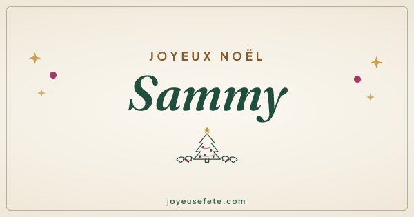 Image « Joyeux Noël Sammy » au format large