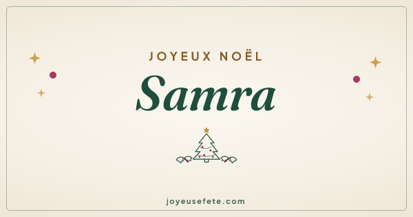 Image « Joyeux Noël Samra » au format large