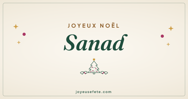 Image « Joyeux Noël Sanad » au format large