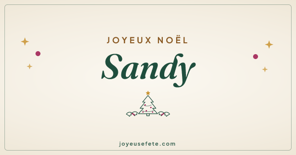 Image « Joyeux Noël Sandy » au format large