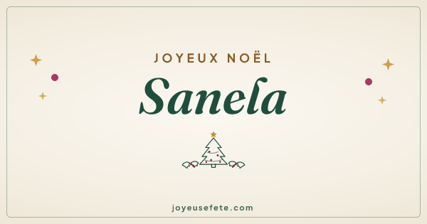 Image « Joyeux Noël Sanela » au format large