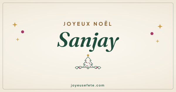 Image « Joyeux Noël Sanjay » au format large