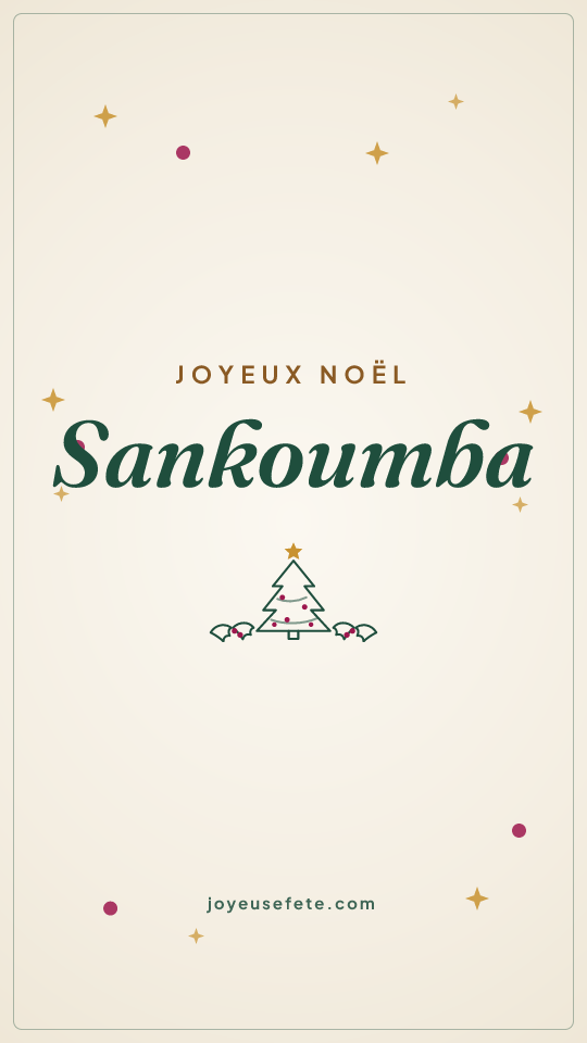 Image « Joyeux Noël Sankoumba » au format story